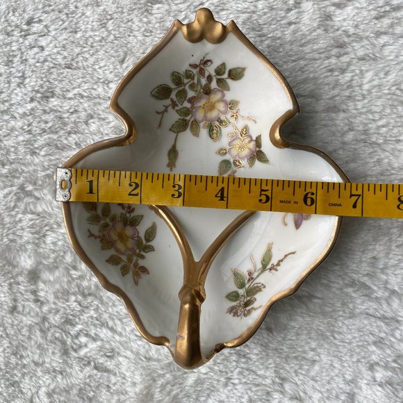 Vintage Ardalt Lenwile Hand Painted Lemon Server Nut Candy Trinket Dish Catchall - Picture 7 of 11